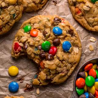 Soft Batch Peanut Butter Monster Cookies