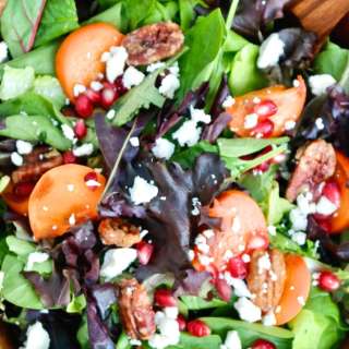 Persimmon Salad with Balsamic Vinaigrette