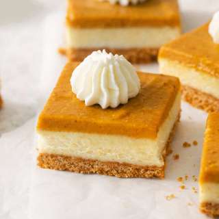 Pumpkin Cheesecake Bars