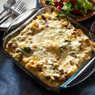 Broccoli Cauliflower Ground Beef Casserole
