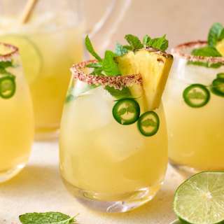 Easy Pineapple Jalapeño Pitcher Margaritas