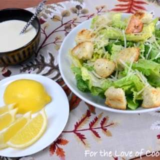 Caesar Salad with Homemade Garlic Croutons