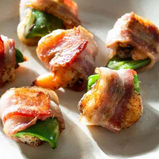 Jalapeno Bacon-Wrapped Marinated Shrimp