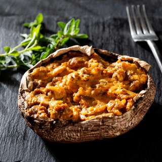 Stuffed Portobello Mushrooms with Cream Cheese and Sausage