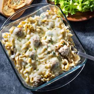 Meatball Casserole without Tomato Sauce