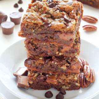 Salted Caramel Chocolate Pecan Brown Butter Blondies
