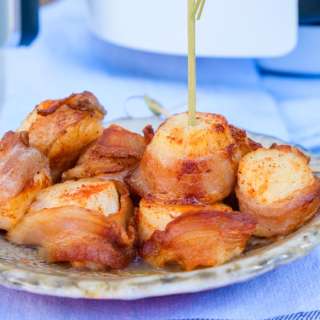 Air Fryer Scallops Wrapped in Bacon