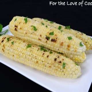 Garlic-Parmesan Grilled Corn on the Cob