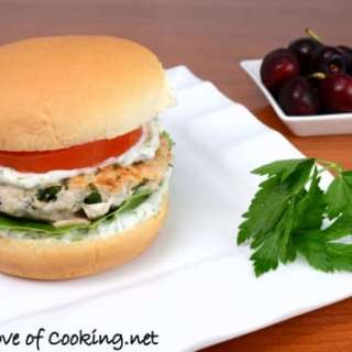Greek Turkey Burgers with a Dill Garlic Mayonnaise