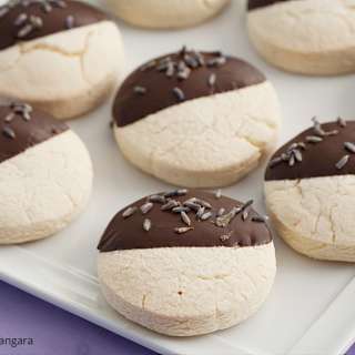 Gluten Free Chocolate Lavender Shortbread