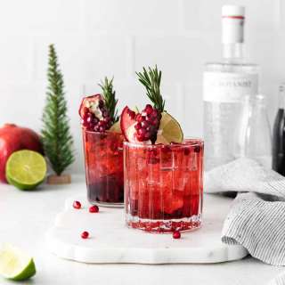 Pomegranate Gin and Tonic