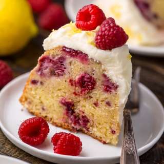 Lemon Raspberry Bundt Cake