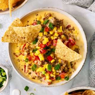 Cheesy Corn Sausage Dip