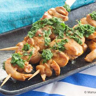 Low Fodmap Portuguese Style Chicken Skewers