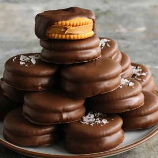 Chocolate Peanut Butter Ritz Cookies