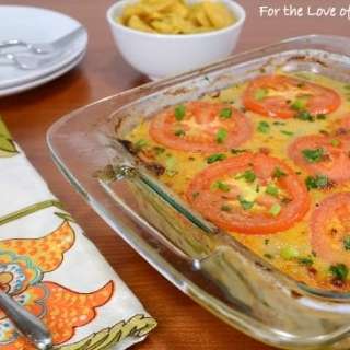 Green Chile and Pinto Bean Layered Mexican Casserole
