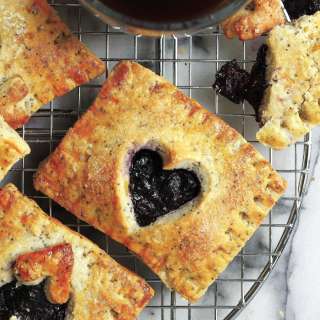 Blueberry Hand pies with Lemon Poppy Seed Crust