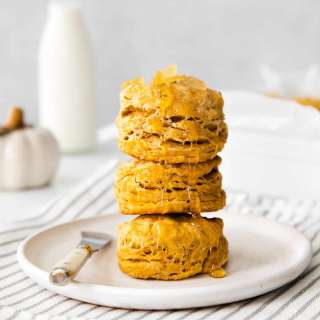Pumpkin Biscuits with Candied Ginger