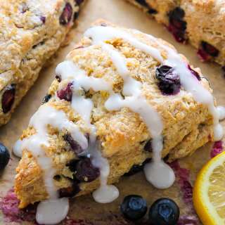 Greek Yogurt Blueberry Scones