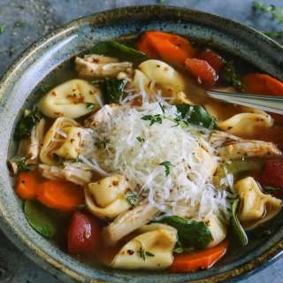 Italian Turkey Tortellini Soup