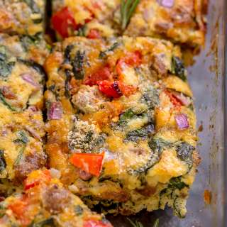 Overnight Italian Breakfast Casserole