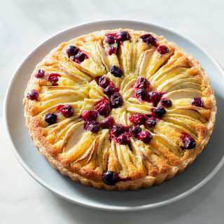 Apple Cranberry Frangipane Tart