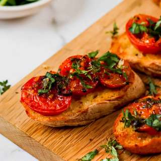 Roasted Tomatoes with Basil & Thyme