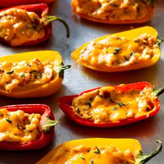 Cream Cheese and Bacon Stuffed Mini Peppers