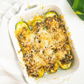 Air Fryer Zucchini Stuffed With Hamburger (Keto & Low Carb)