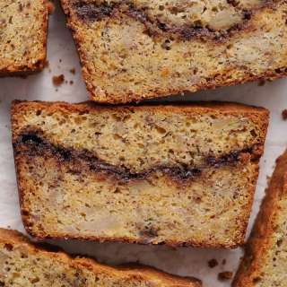 Brown Butter Cinnamon Swirl Banana Bread