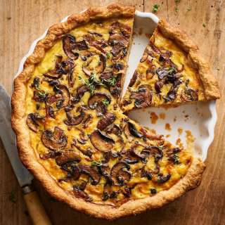 Bacon, Onion, and Mushroom Quiche