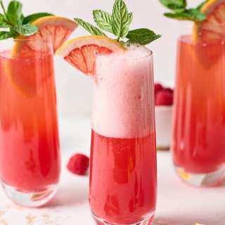 Raspberry Grapefruit Mimosas