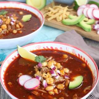 Instant Pot Pozole Mexican Soup with Hominy