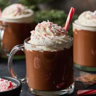 Boozy Peppermint Hot Chocolate