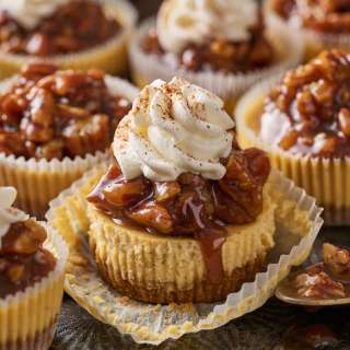 Mini Pecan Pie Cheesecakes