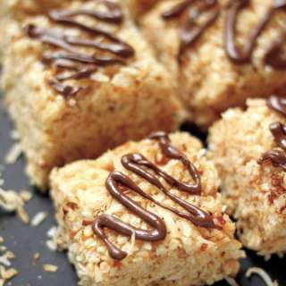 Brown Butter And Toasted Coconut Krispy Treats