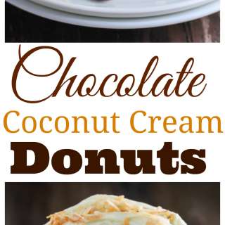 Chocolate Coconut Cream Donuts