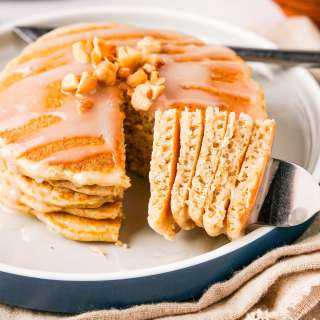 Macadamia Nut Pancakes with Coconut Syrup