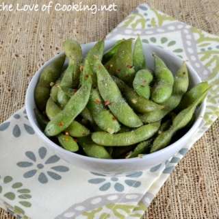 Spicy Garlic Edamame