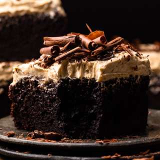 Chocolate Cake with Mocha Buttercream Frosting