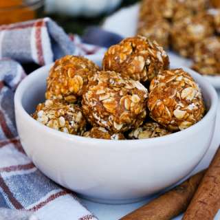 No Bake Pumpkin Protein Bites