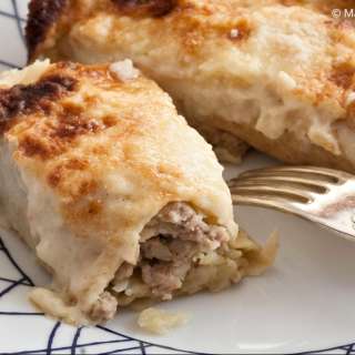 Sausage and Potato Sourdough Crespelle