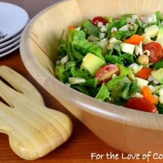 Chicken Chopped Salad with Avocado, Grilled Corn, and Extra Sharp Cheddar