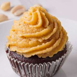 Chocolate Cupcakes with Peanut Butter Frosting