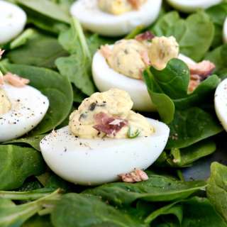 Smoked Salmon Deviled Eggs
