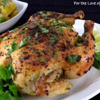 Poblano, Cilantro and Lime Roast Chicken