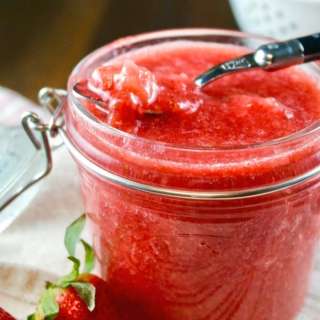 Easy Sugar Free Strawberry Puree For Desserts or Beverages