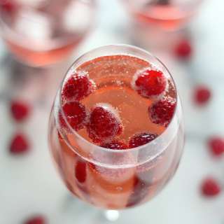 Refreshing Raspberry Champagne Sparklers // Happy New Year // A HUGE Thank You