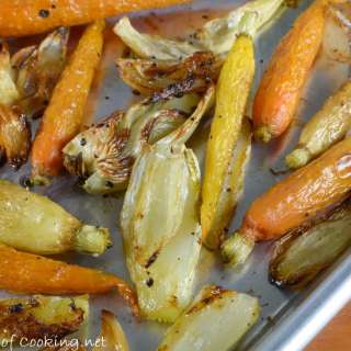 Roasted Baby Carrots, Fennel, and Shallots