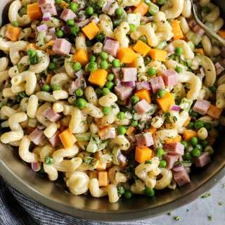 Macaroni Salad with Ham & Cheese